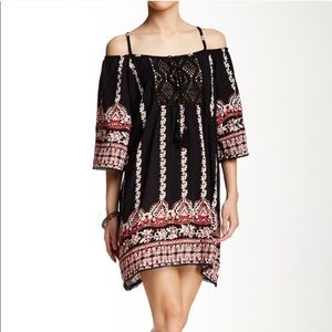 Angie Black & Red off the shoulder Dress